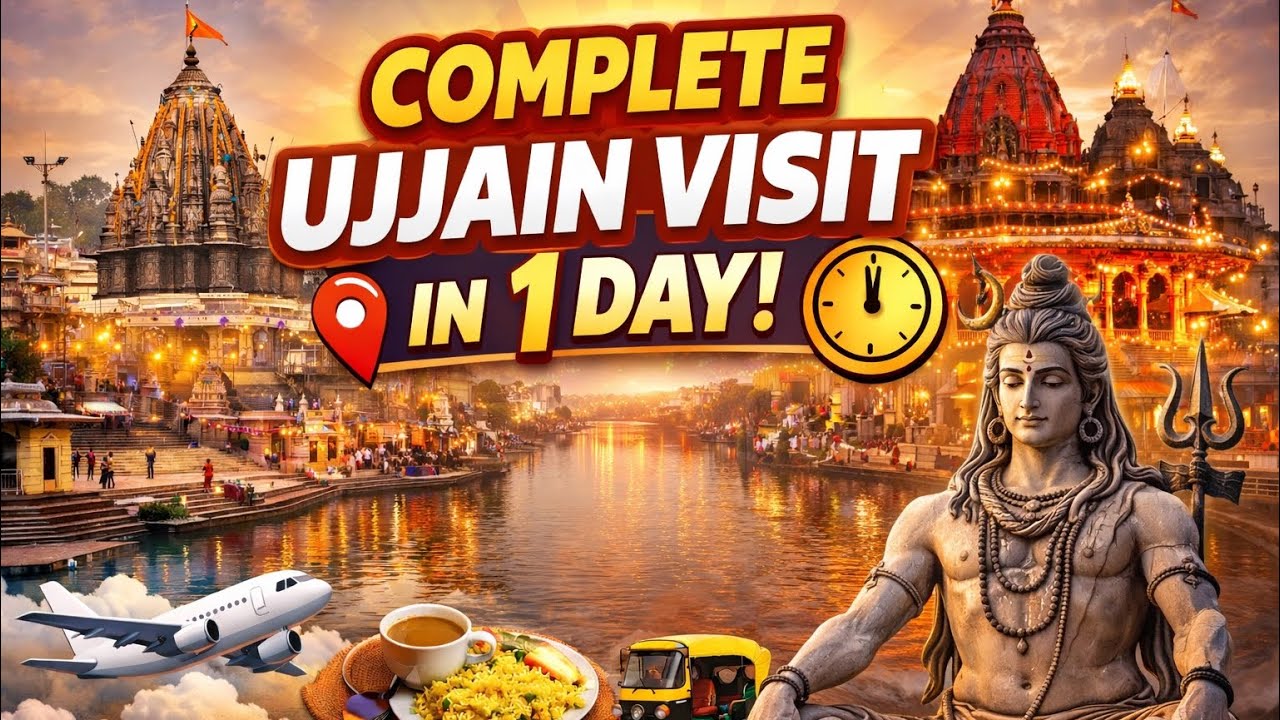 Ek Din Mein Ujjain Kaise Ghoome? Ujjain Yatra 2026 1 Din Mein Complete Mandir Darshan Ujjain Budget 