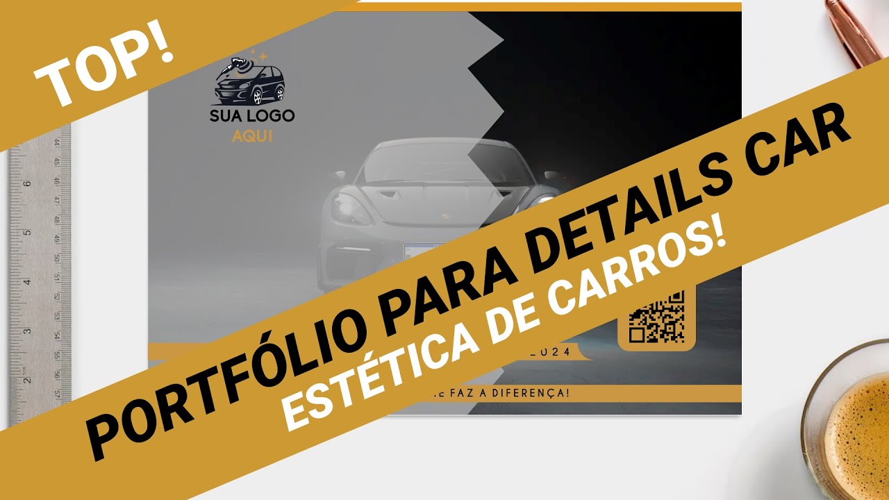 Menu Est&eacute;tica Car Apresenta&ccedil;&atilde;o, Portf&oacute;lio, Cat&aacute;logo para detail car, est&eacute;ticas automotivas.