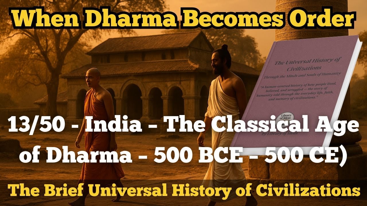 13/50 - India – The Classical Age of Dharma – 500 BCE – 500 CE)