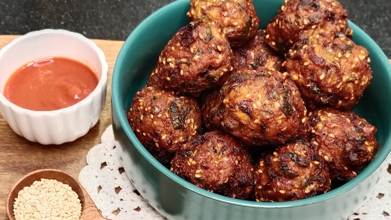 Crispy Sesame Prawn Balls | How To Make Prawn Balls  Easy Snack Recipe