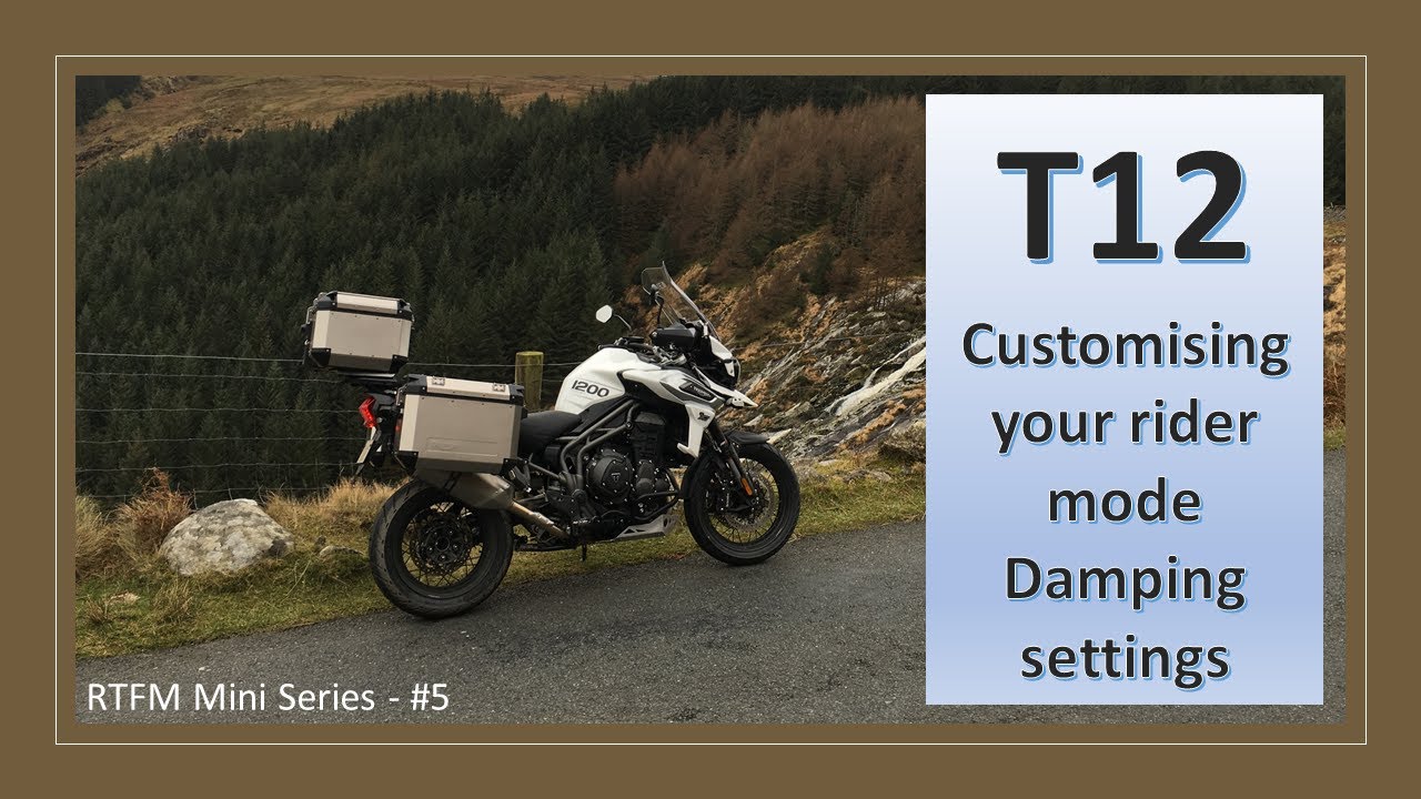 Customising your Tiger 1200 Damping - TSAS equipped bikes.