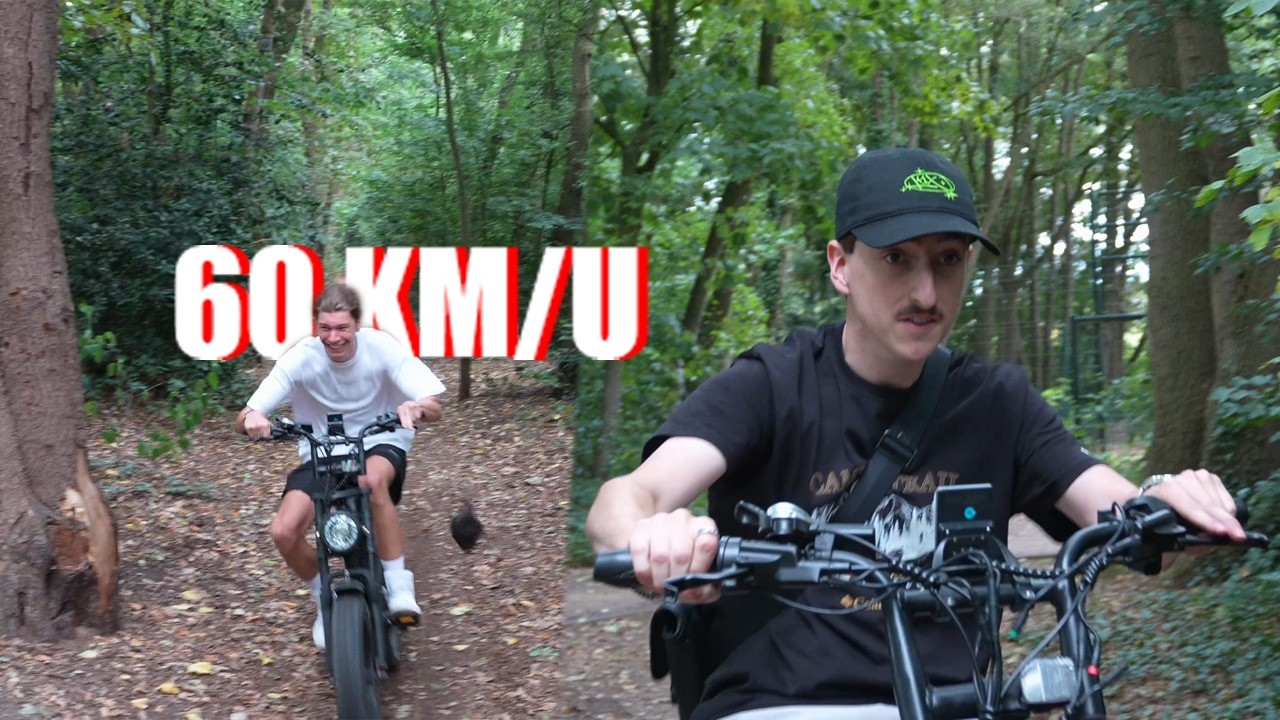 MET 60 KM/U DOOR HET BOS SCHEUREN OP EEN FATBIKE!