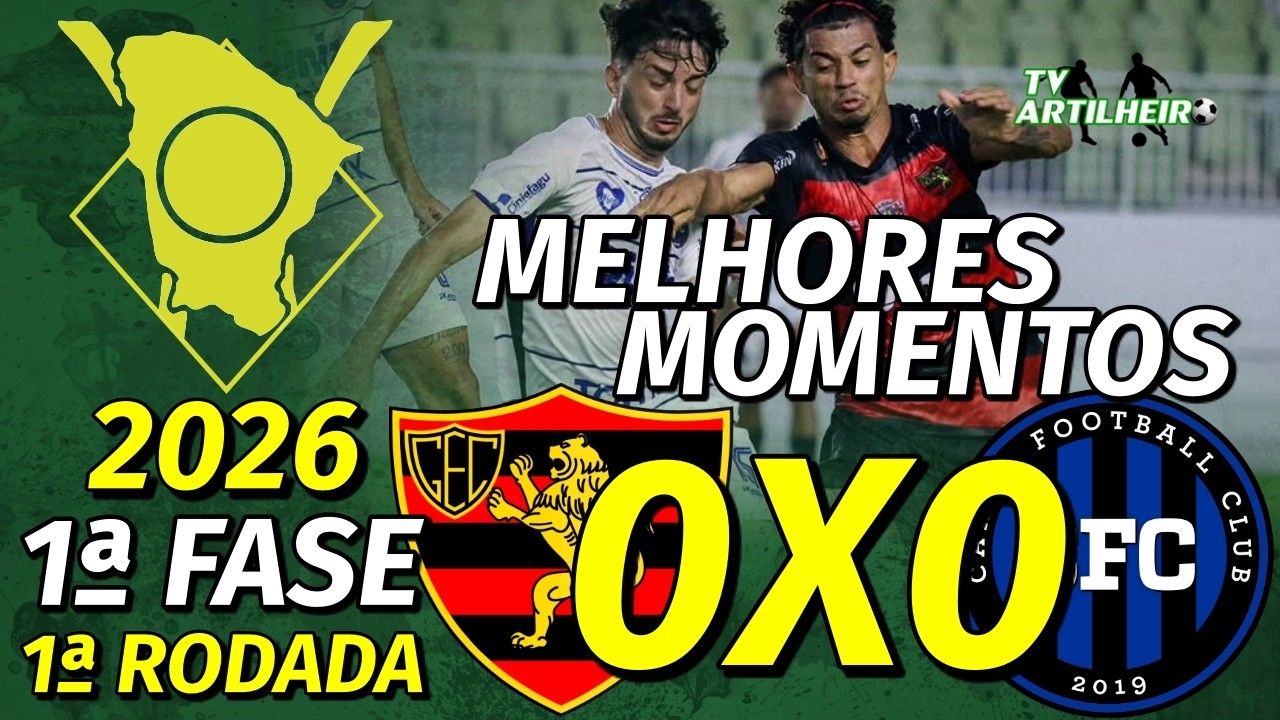[Cearense B '26] 1ª Rodada | Barbalha 0 X 0 Crato | Melhores Momentos | TV ARTILHEIRO