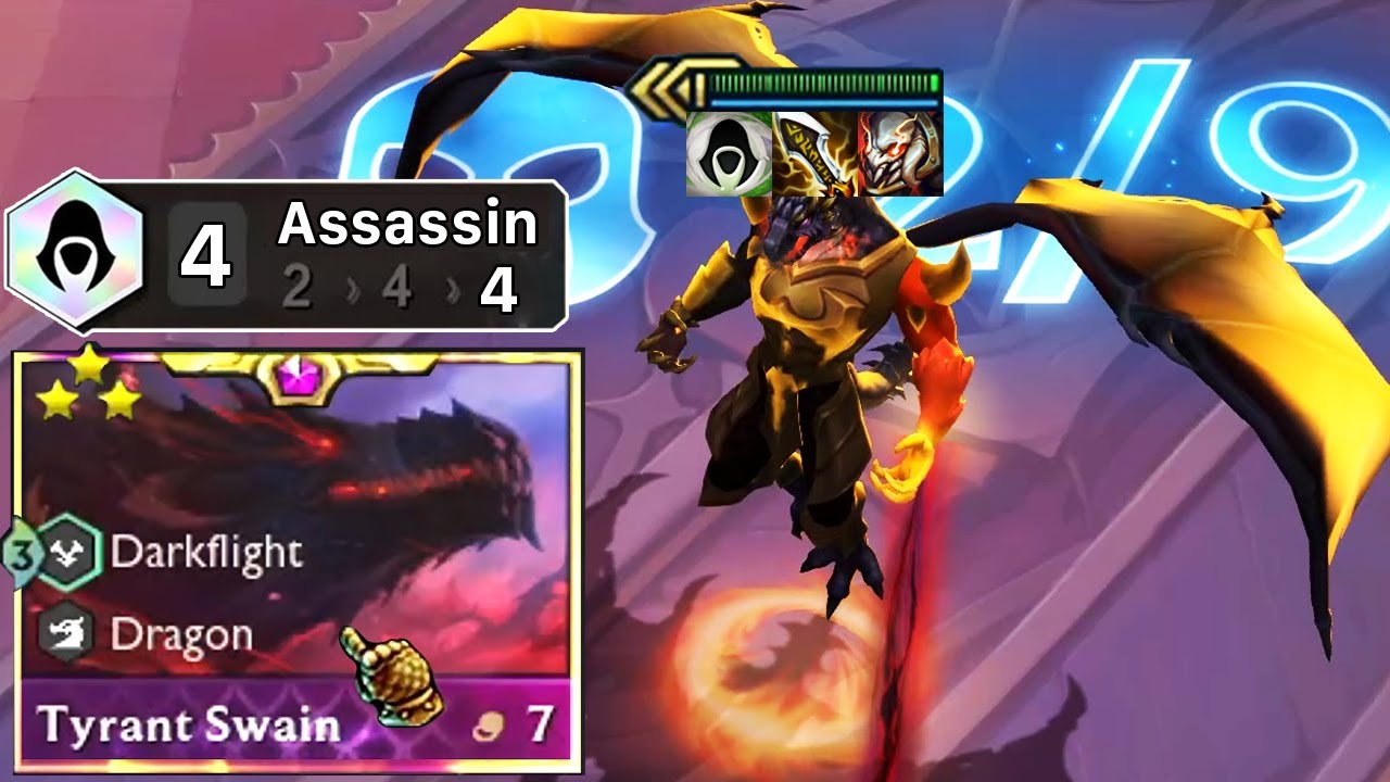 4 Assassin 3 Star Swain Full Crit | TFT SET 7.5