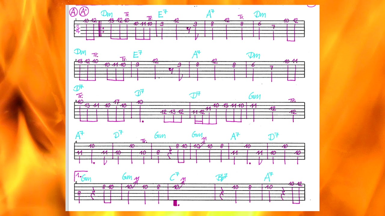 Musikschach - Schmetterlingswalzer - Tabs und Akkorde - Campfire Music
