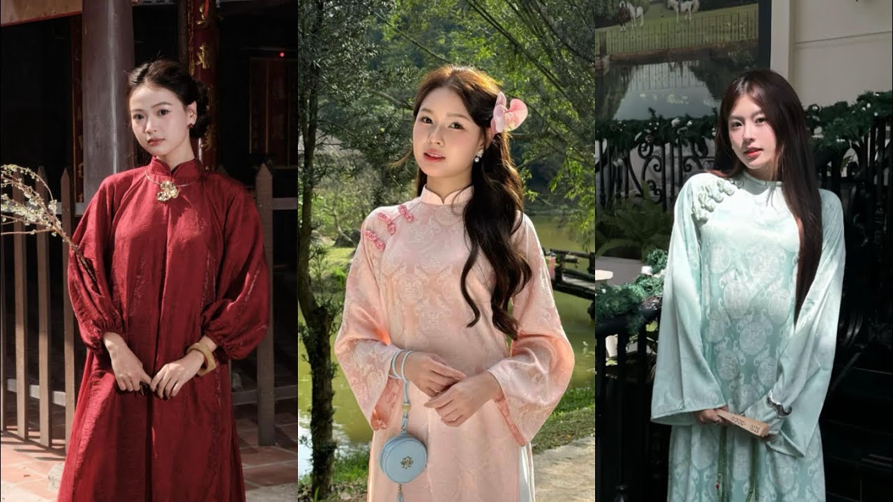 Tổng Hợp STYLE - OUTFIT ( áo dài )của các idol tiktok 10 || Hải Yến -ya #aodai #outfit #tiktok