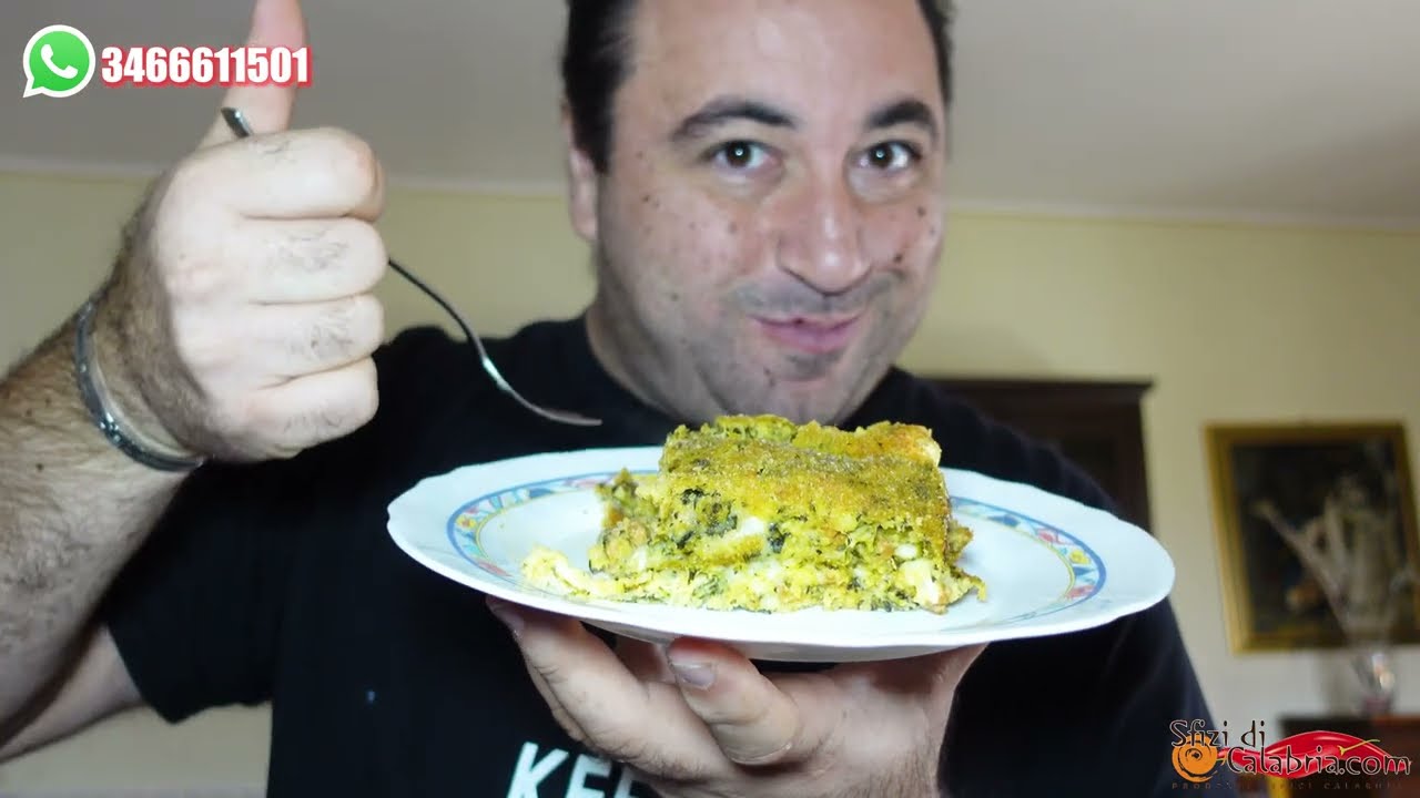Tortino di Patate con Cime di Rapa e Salsiccia Calabrese - Strepitoso...