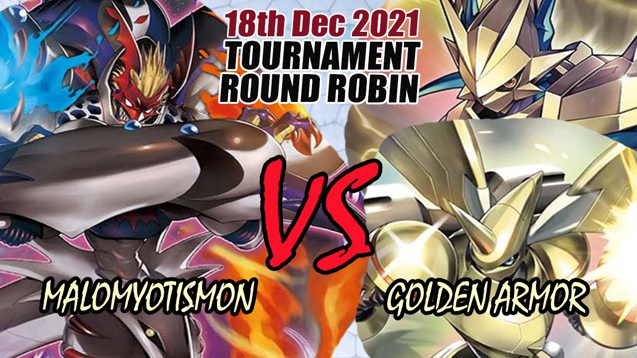 Digimon TCG MaloMyotismon Vs Golden Armor Release Round Robin BO3! - 18th December 2021