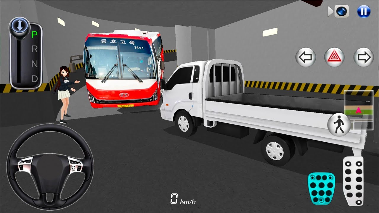 3D Driving Class Gameplay | Truck & Bus Parking Challenge 🚍🚚 | Realistic Driving Simulator 