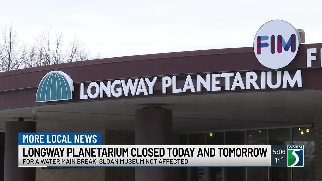 Longway Planetarium closed due to water main break
