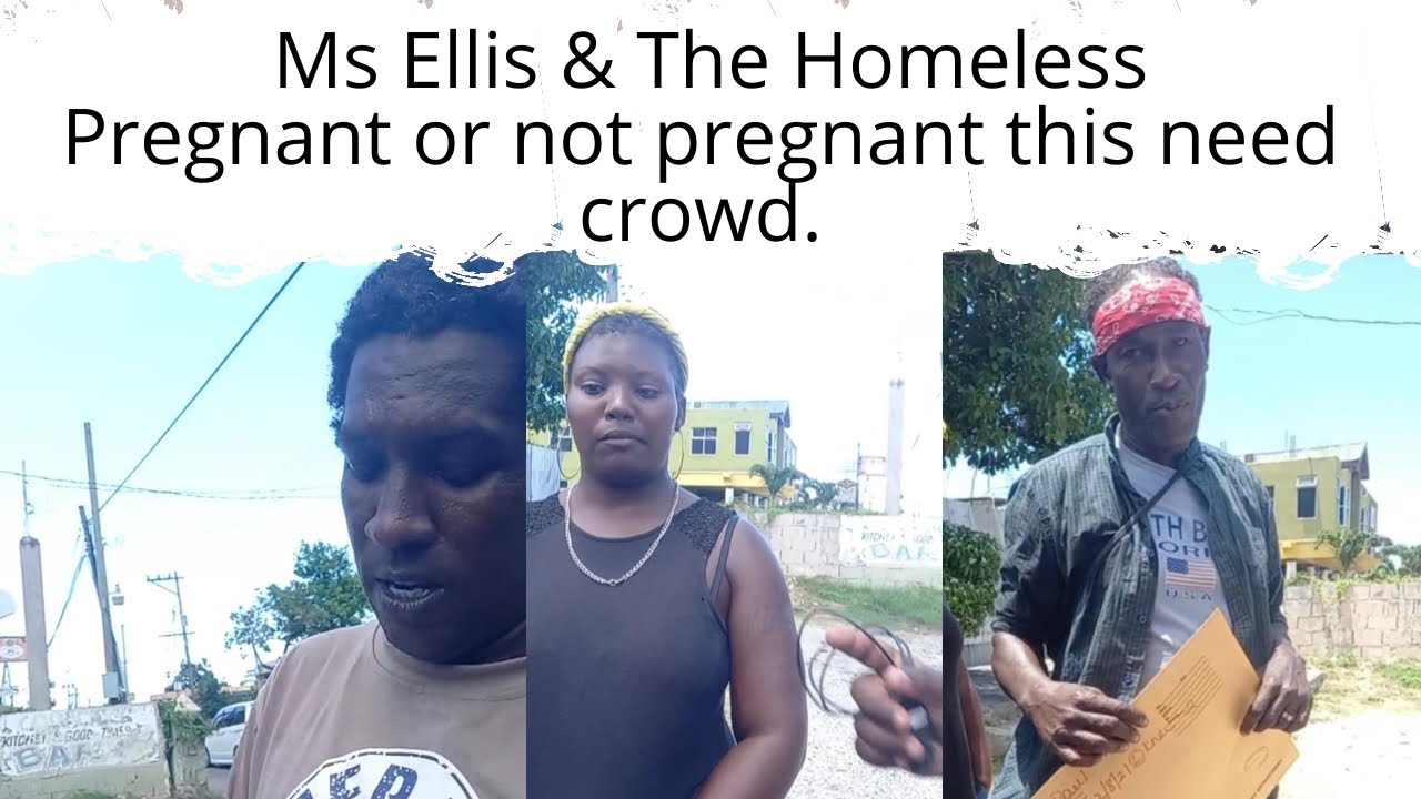 Homeless Trio from Ms Ellis program. Unu help me figure dis out deh, Pregnant r not?  #msellis