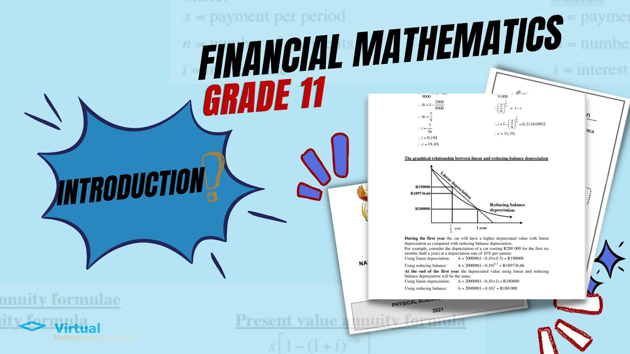 GRADE 11 FINANCIAL MATHEMATICS (INTRODUCTION)