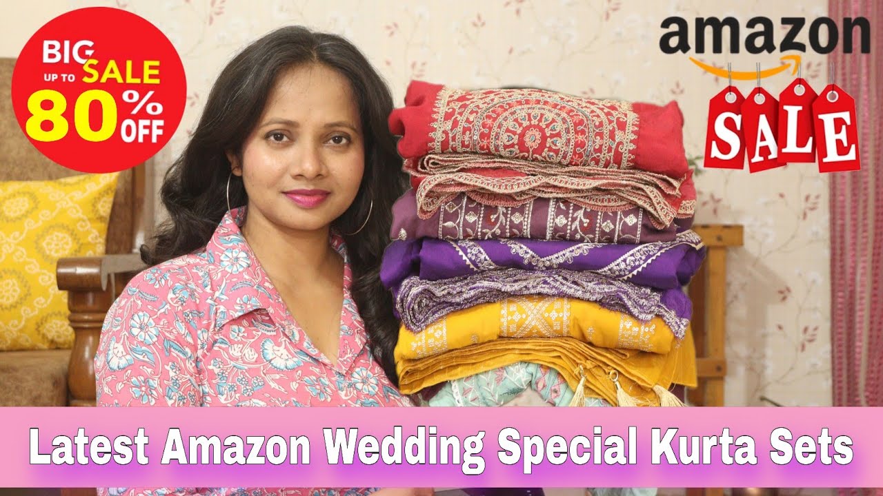 Latest Amazon Valentine/Wedding Special Kurti/Kurta Set Haul | Ranjana R