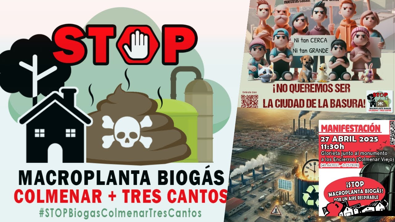 ¡Colmenar Viejo se Levanta! Manifestación Contra la Planta de Biogás 🚫💨