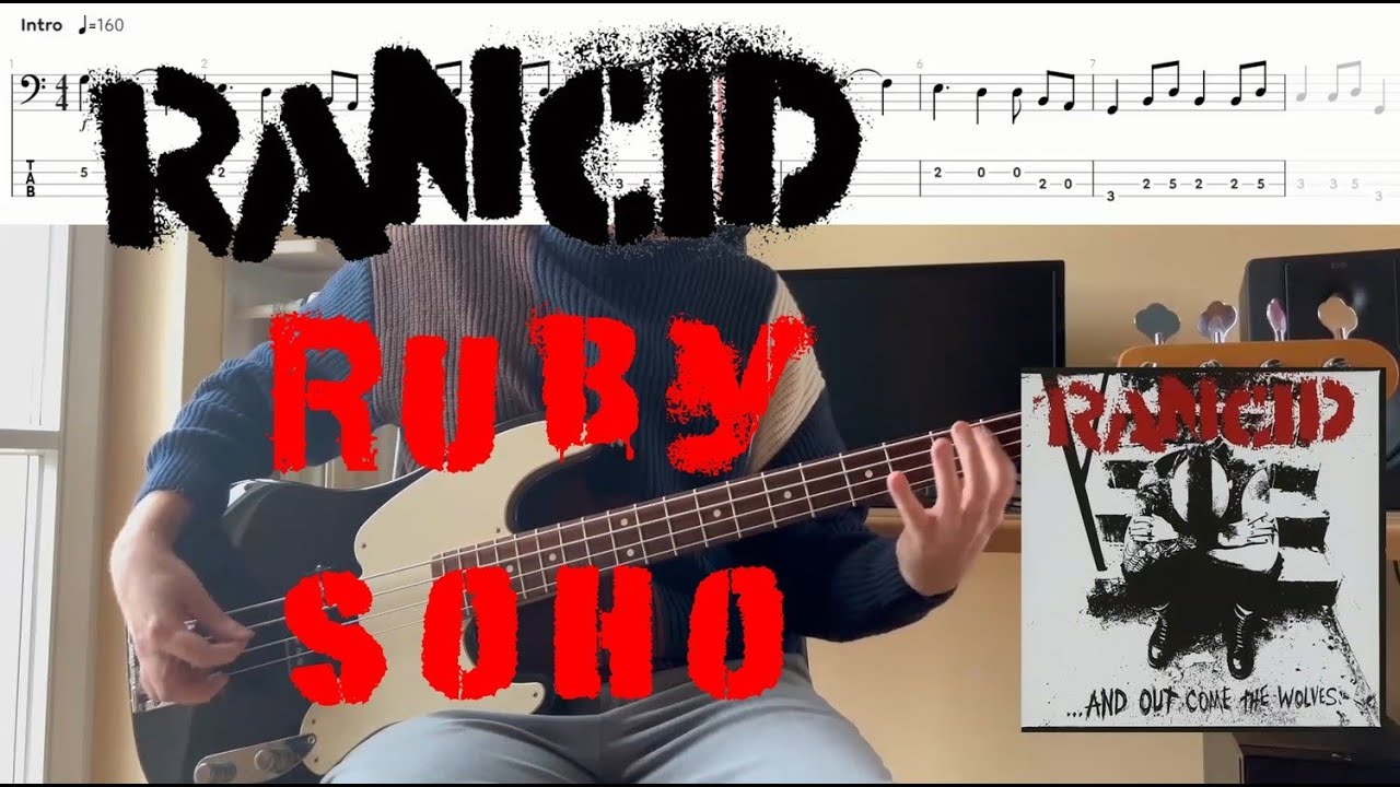 Rancid - Ruby Soho (Bass Cover & Tabs)