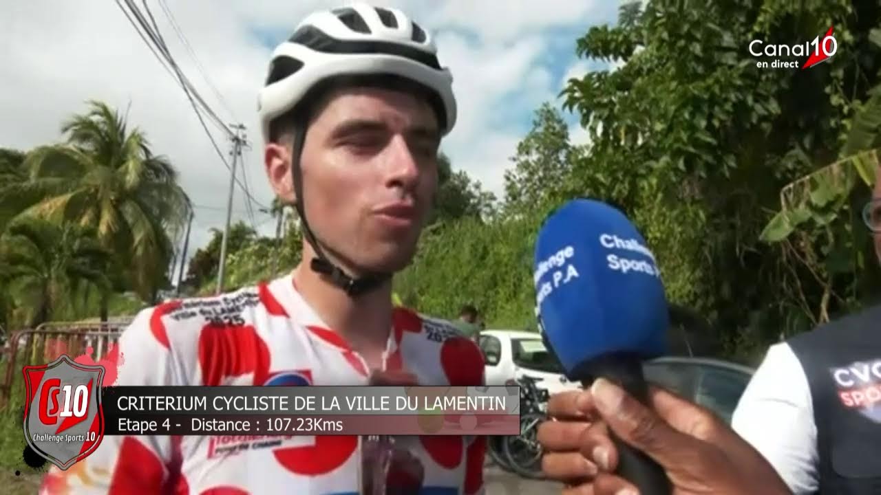 TOUR CYCLISTE /CRITERIUM DE LA VILLE DU LAMENTIN (MARTINIQUE) ETAPE 4 PARCOURS : 107,23KMS
