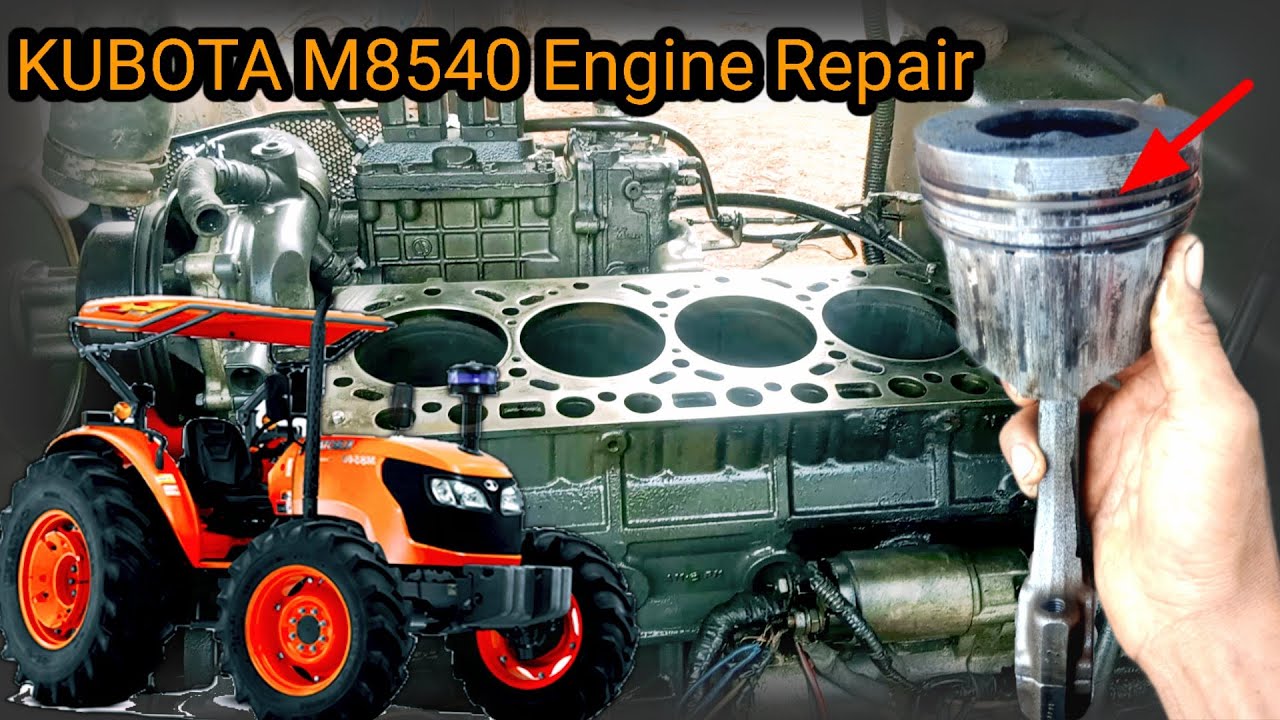 Kubota M8540 tractor has engine problem.