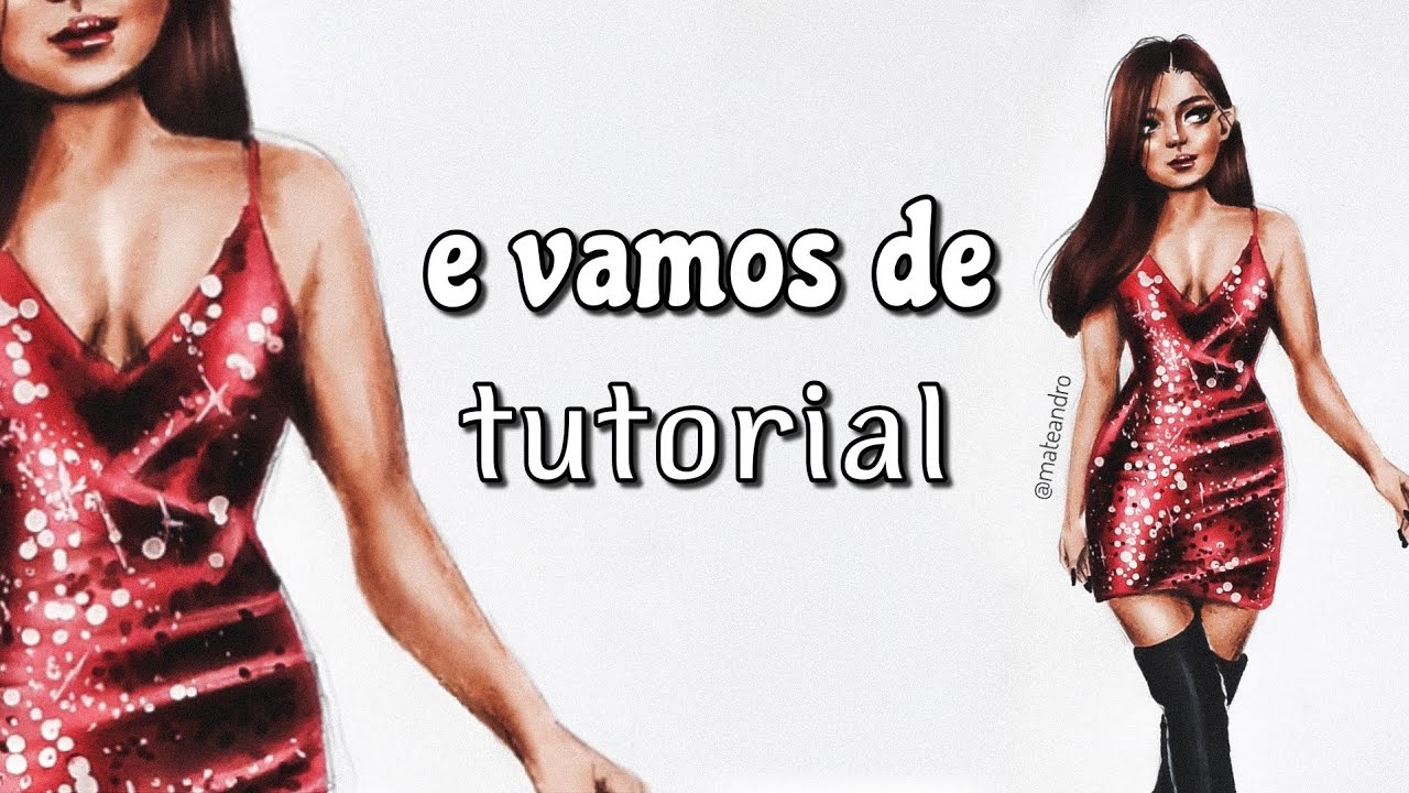 tutorial - como desenhar roupa com brilho | mateandro