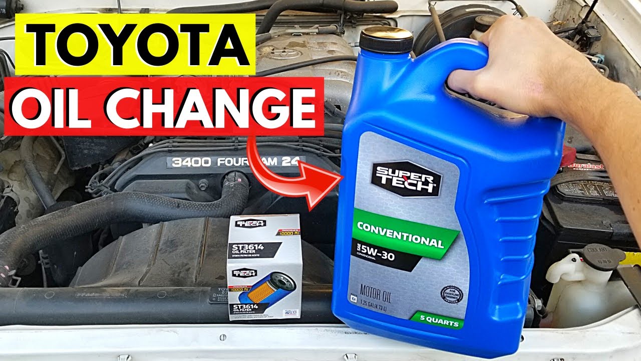 How to Change Engine Oil & Filter 1993-2004 | Toyota Tacoma, Tundra, 4runner | V6 3.4L 5VZ-FE