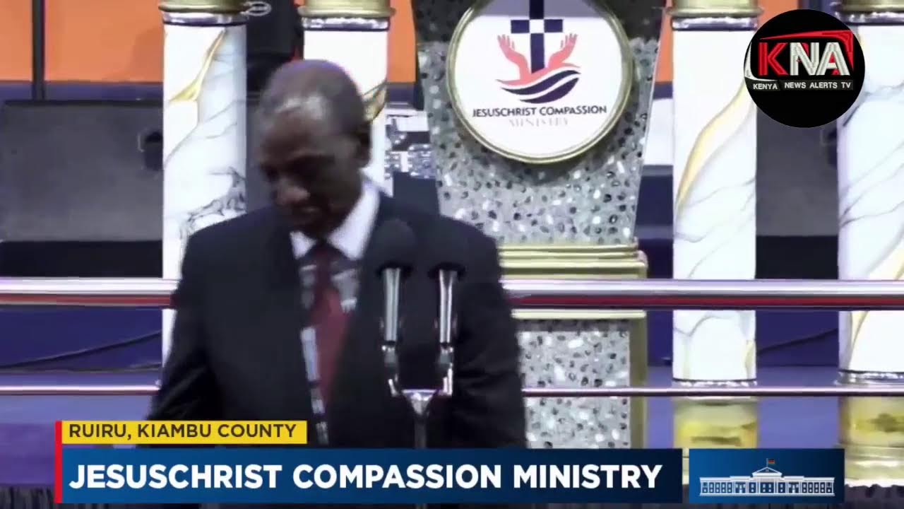 LIVE: Ruto and Wamatangi  attending church service at JesusChrist Compassion Ministry, Ruiru, Kiambu