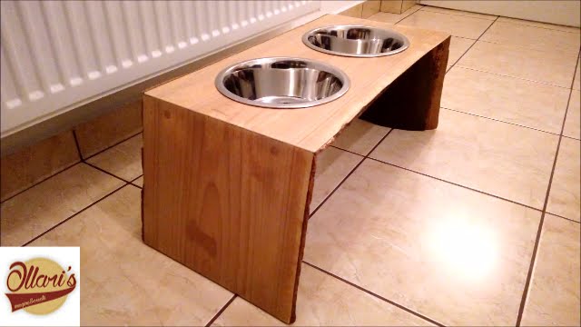 DIY Dog Food Bowl Holder