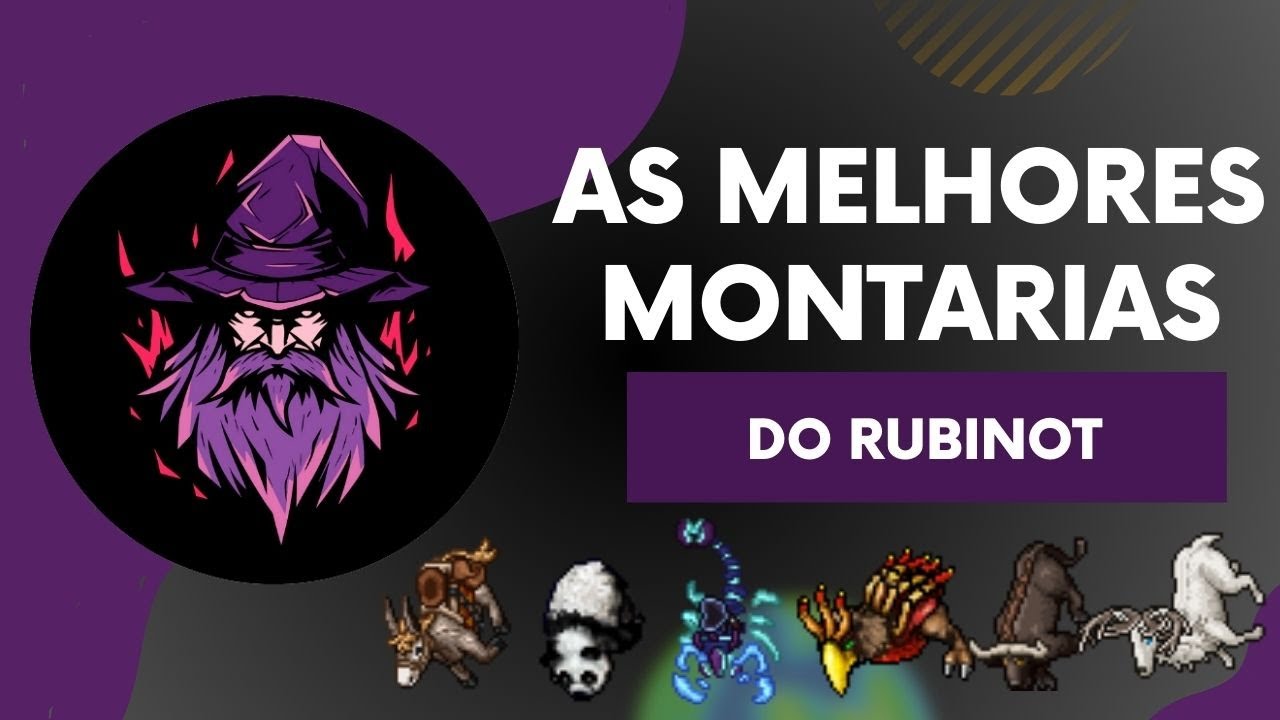🔴[TIBIA] - [ RUBINOT]  #1 PEGANDO TODAS AS MONTARIAS DO TIBIA🔴