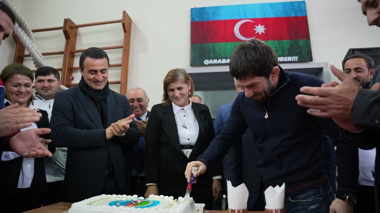 Göyçayın Bığır kəndində açılan güləş zalı