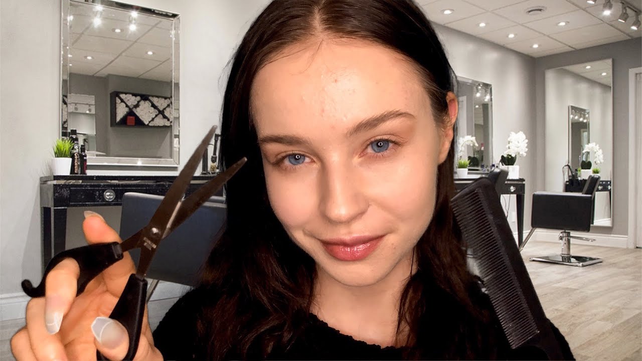 ASMR Relaxing Haircut Roleplay For Sleep | Shampoo Massage, Scissors, Brushing & Personal Attention