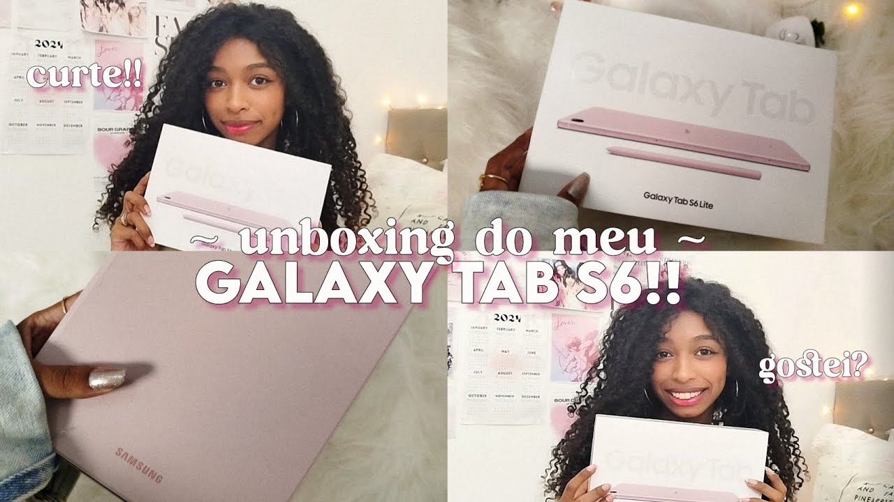 Unboxing do meu GALAXY TAB S6 LITE!! ✨💘