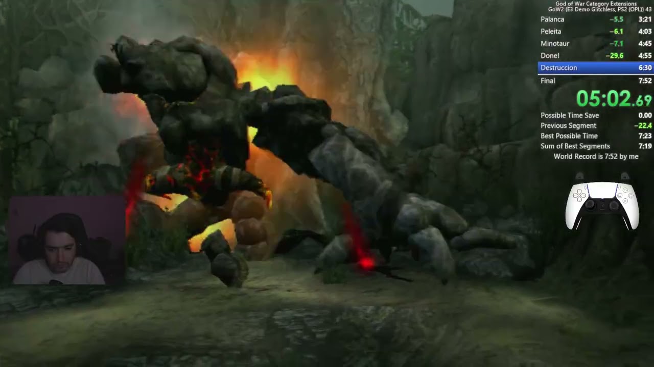 GOD OF WAR 2 E3 DEMO GLITCHLESS (7:44) WORLD RECORD PS2 SPEEDRUN