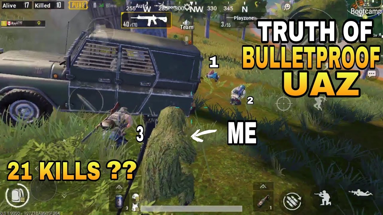 HOW GOOD IS BULLETPROOF UAZ ?? ALMOST 21 KILLS SOLO VS SQUADS | PUBG MOBILE
