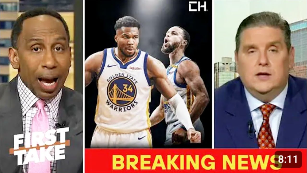 First Take:Stephen A. Smith Claims Giannis Antetokounmpo Will Be Traded to the Golden State Warriors