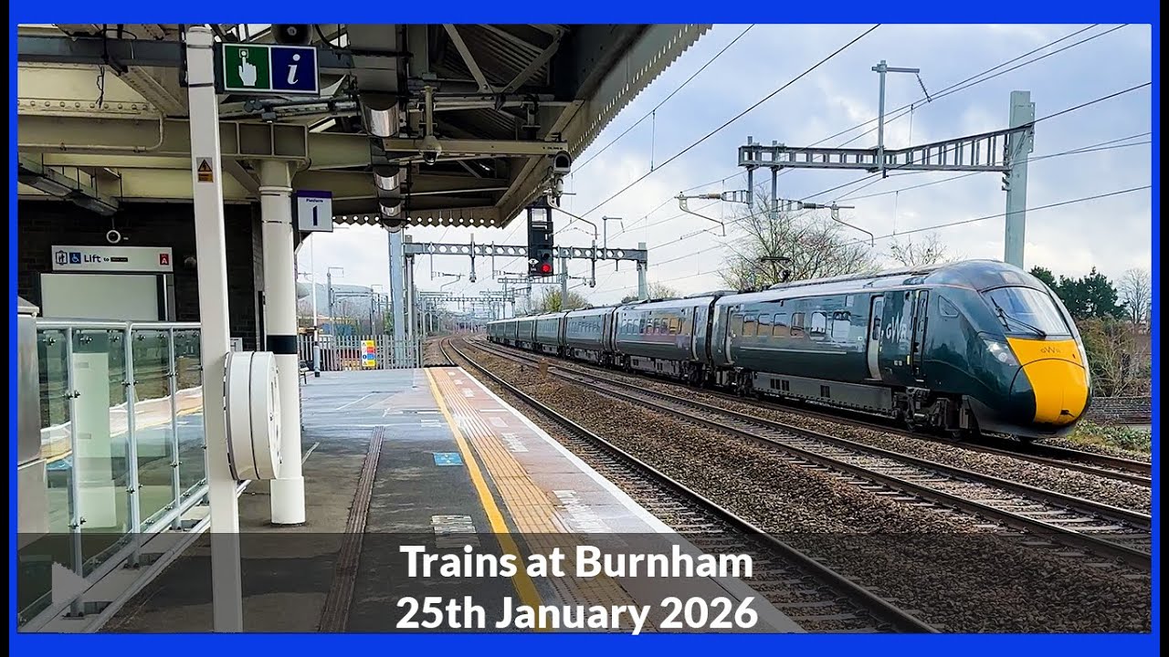 Trains at Burnham | Sunday Morning on the GWML | GWR and Elizabeth Line | 4K [Part 2]