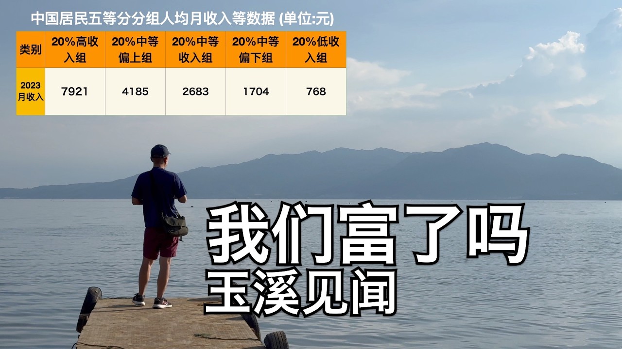 游玉溪谈谈我们富了吗?2023年一组数据刷新三观,为何我们觉得周围人都挺有钱?(小叔TV EP335)