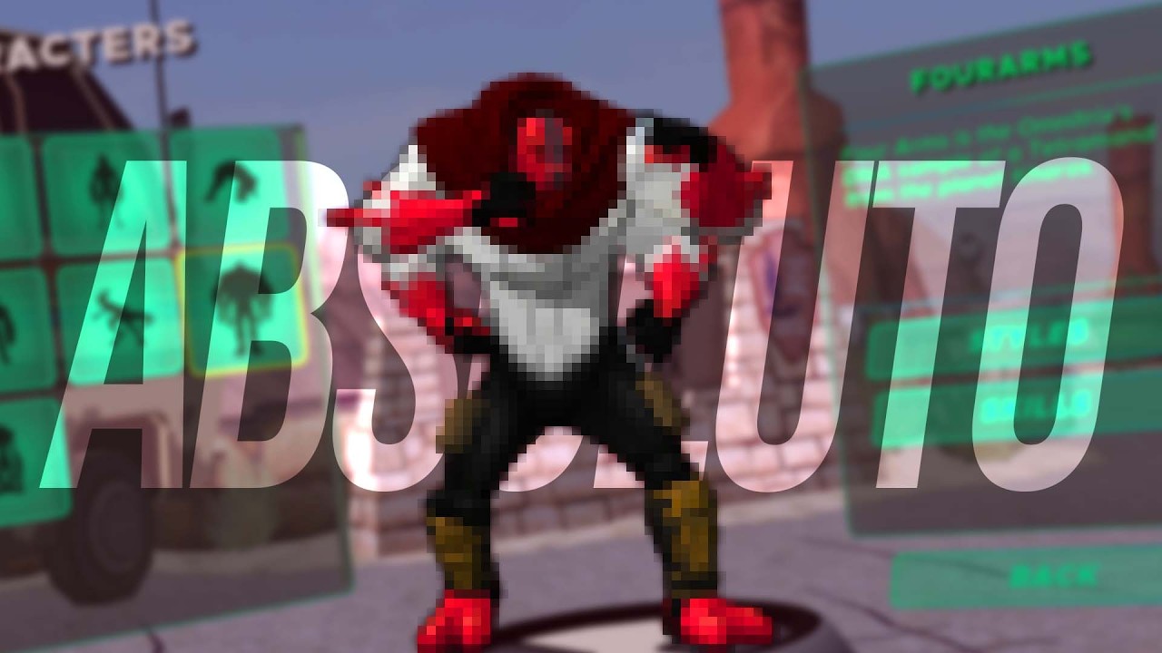 coloquei o NOVO QUATRO BRAÇOS ABSOLUTO no meu GAME do BEN 10 - HERO TIME