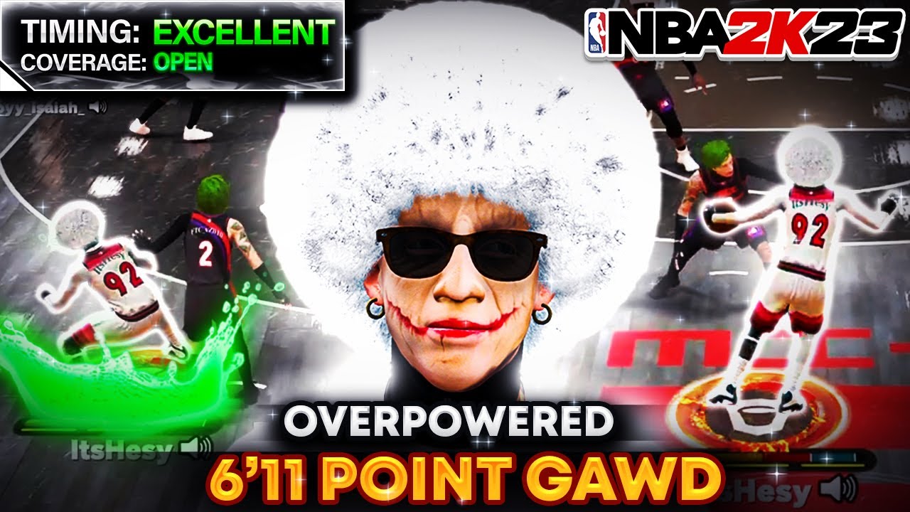 6'11 POINT GAWD IN THE REC WITH RANDOMS IS AMAZING ON NBA2K23!!