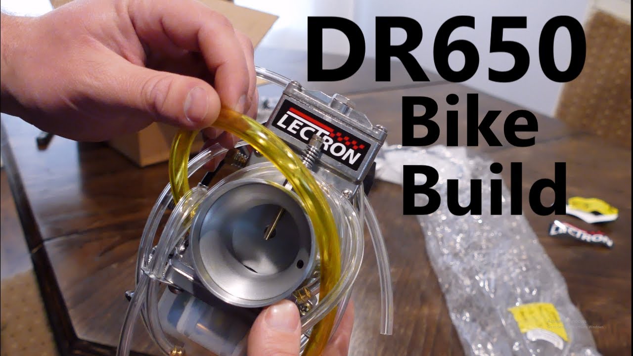 DR650 Lectron carb - adventure bike build.