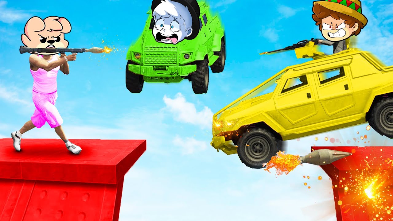 NO me EXPLOTES PORFAVOR😭COCHES BLINDADOS vs LANZA MISILES💥🔫 en GTA 5 con SILVIO, PANCRACIO y PERMON