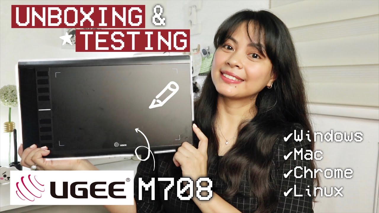 Планшет UGEE M708 V3 Pen (распаковка, установка и тестирование приложений) ❤︎ | Эмми Лу