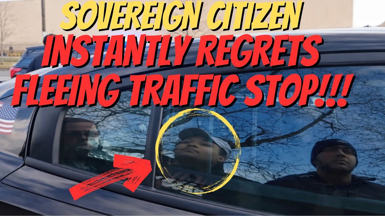 Sovereign Citizen USES Nationality Plates Then TRIES To Flee!