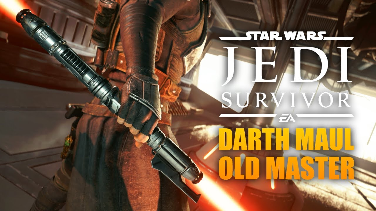 HOW TO CREATE DARTH MAUL OLD MASTER in Star Wars Jedi Survivor Lightsaber Customization