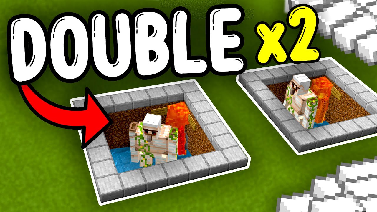 NEW DOUBLE IRON FARM Minecraft Bedrock 1.21+!