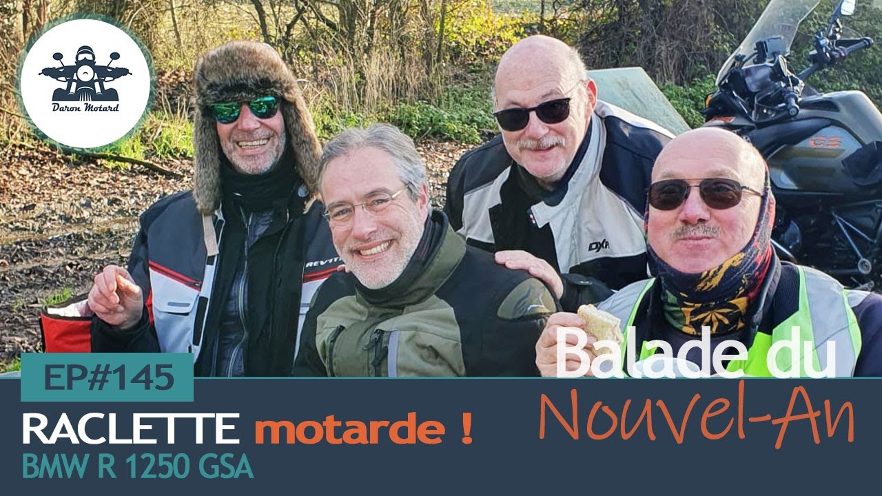 EP#145 :  Raclette MOTARDE ! Balade du NOUVEL AN !  #BMWR1250GSA #BMWMOTORRAD