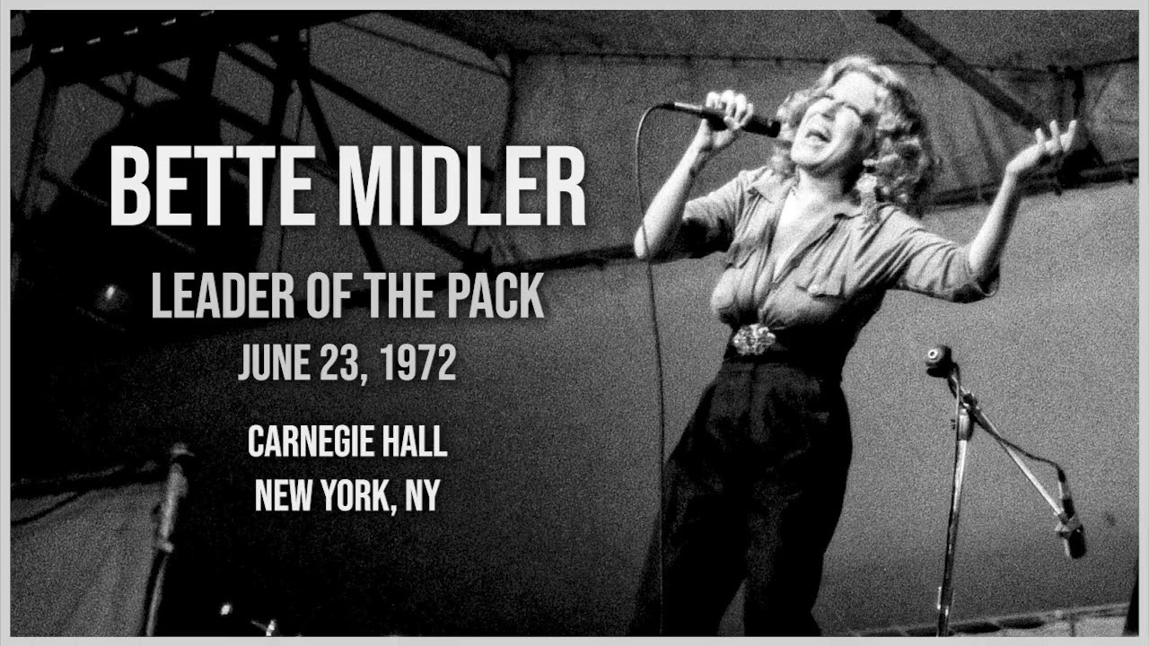 Bette Midler - Leader Of The Pack (LIVE)