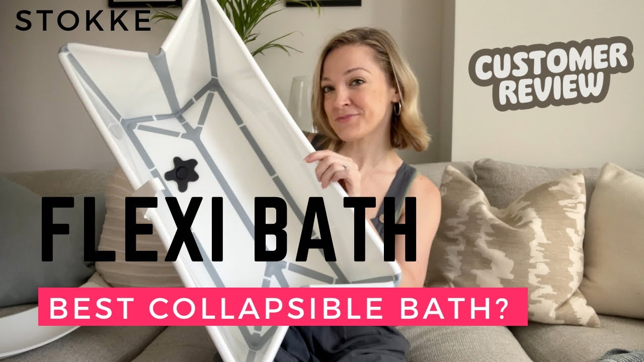 The best collapsible bath tub? Stokke Flexi Bath with infant support seat.