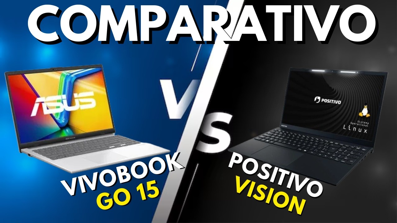 ⚠️ NÃO COMPRE Notebook até R$2400 sem ver isso! ASUS VivoBook GO 15 vs Positivo Vision