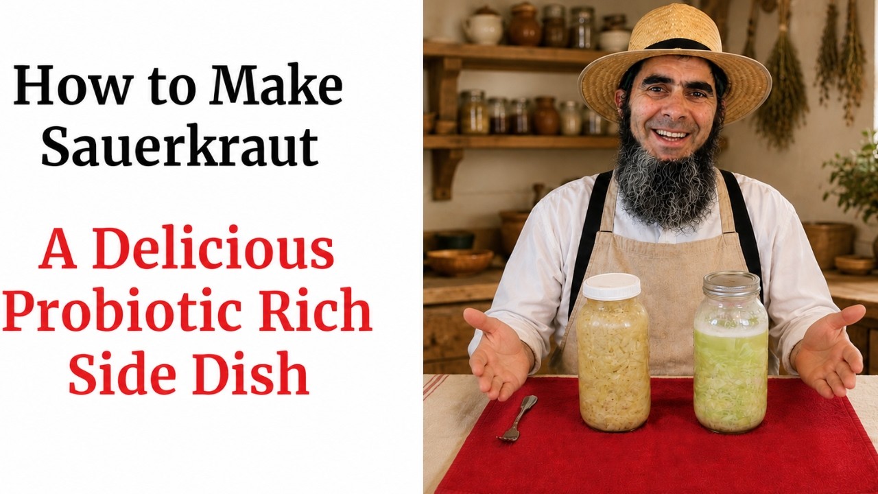 How to Make Homemade Sauerkraut with Apple... The Old Amish Trick for Probiotic-Rich Gut Health