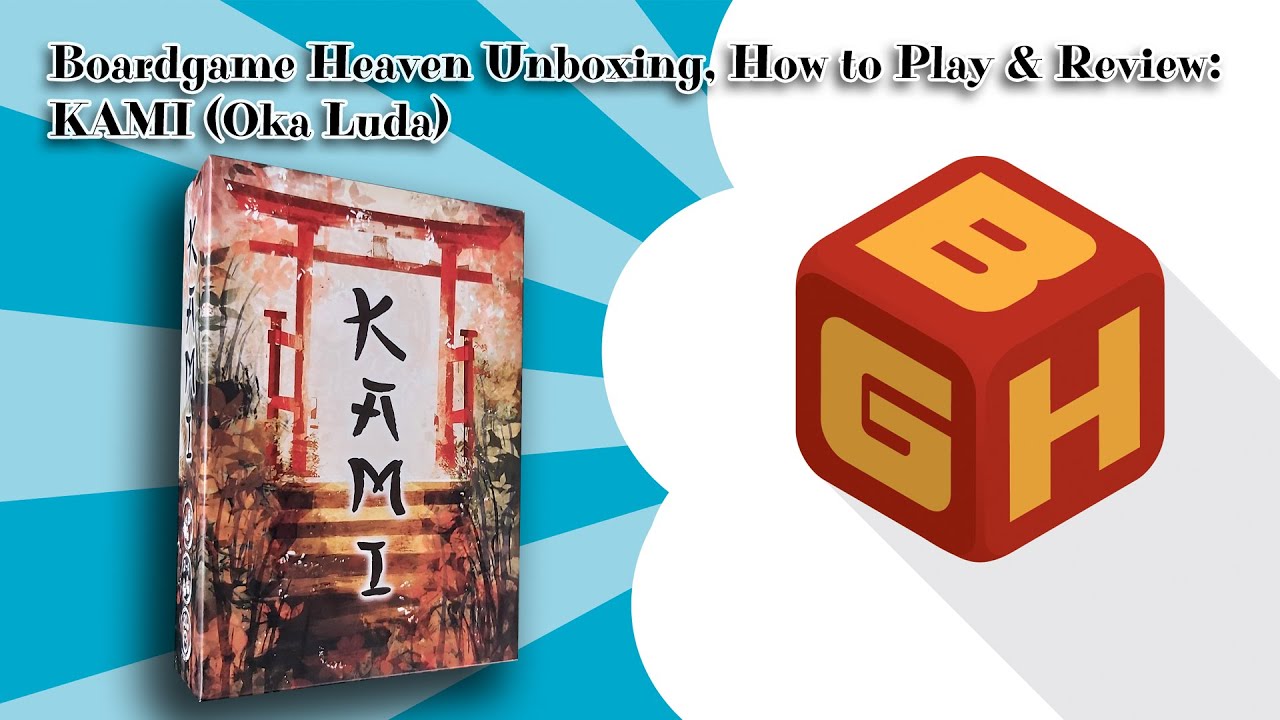 Board Game Heaven Unboxing, How To Play & Review 114: KAMI (Oka Luda)
