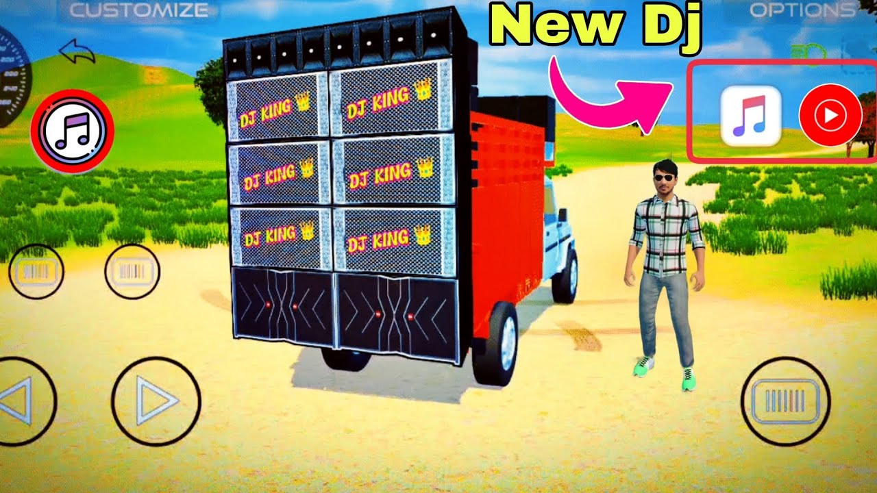ट्रैक्टर में लोडिंग DJ से 😀गाने कैसे बजाए 🤩 Indian Vehicles Simulator 3d ||सभी Dj बजेगा🎛️🎵🎶
