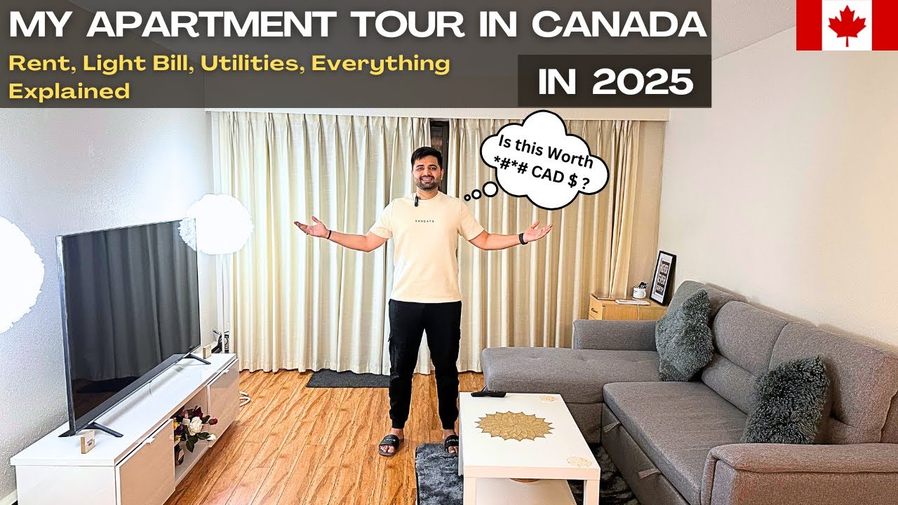 Apartment Tour in Canada 2025 | Rent, Utilities & Surprising Costs Revealed